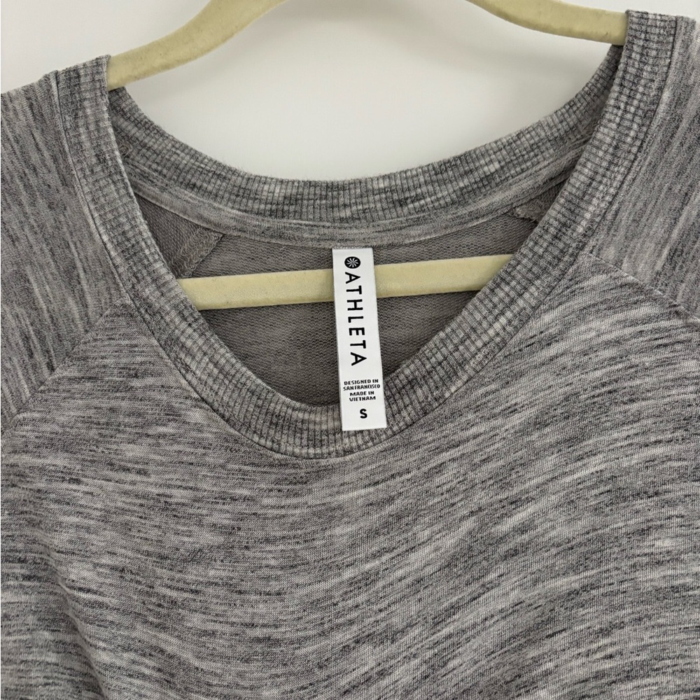 Athleta Heather Gray Lightweight Pullover - image 3